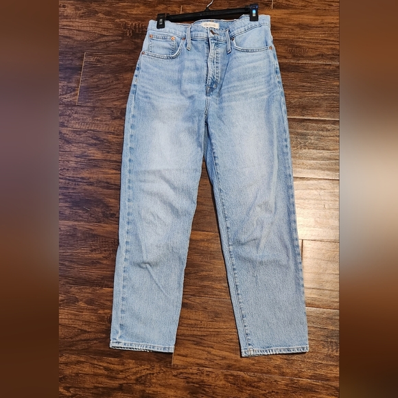 Madewell Blue Classic Straight Leg Women's Jeans - Picture 5 of 8